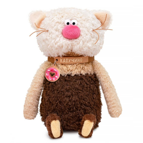 Кофейный Кот Капучино 19 см, коллекция Валентинки