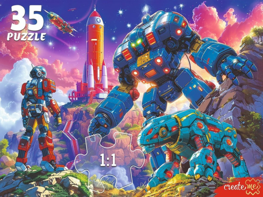 Пазлы 35 Трансформер и робот