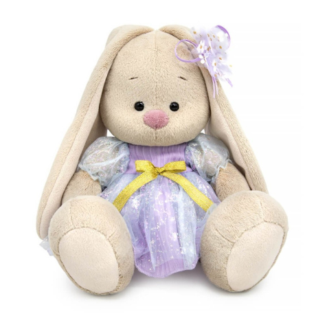 Зайка Ми в платье с блеском 25 см