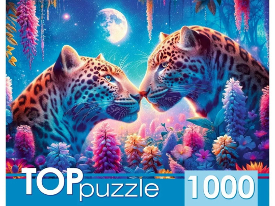 Пазлы 1000 Влюбленные леопарды