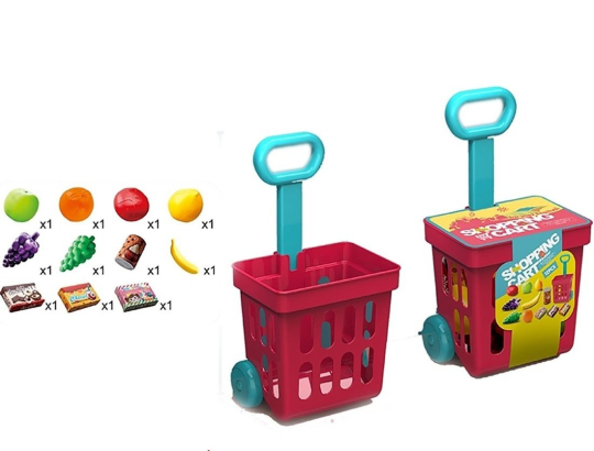 Игровой набор Играем в магазин (тележка с продуктами)