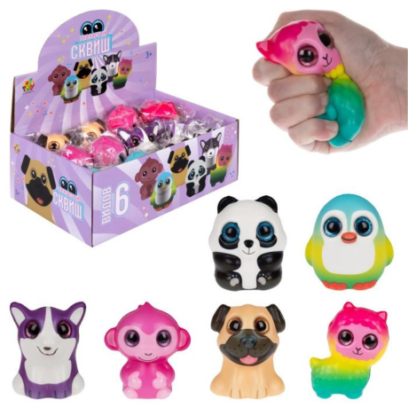 Глазастый сквиш Животные, 8-9 см, в асс..