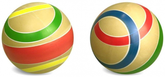 Мяч детский Эко, 15 см, ручное окраш., в ассорт.