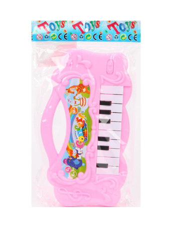 Пианино детское 16 клавиш, свет, звук, в ассорт., бат.AA*3 шт. в компл.не вх., пакет