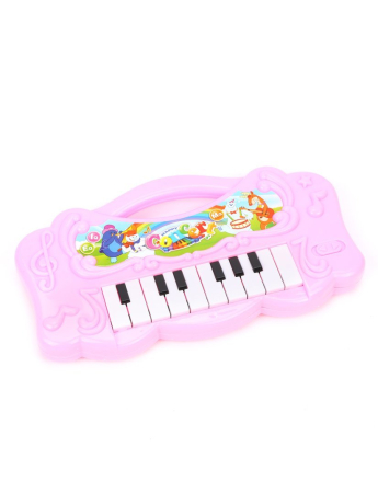 Пианино детское 16 клавиш, свет, звук, в ассорт., бат.AA*3 шт. в компл.не вх., пакет