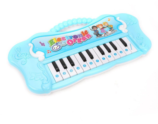 Пианино детское 22 клавиши, свет, звук, в ассорт., бат.в компл.не вх., кор.