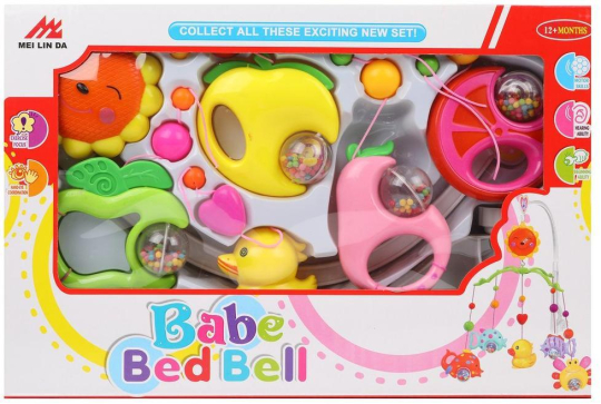 Мобиль на кроватку заводной Фрукты, кор.