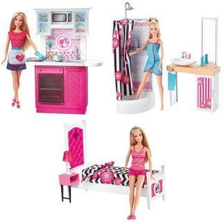 Игр.набор Барби Кукла+ комплект мебели в асс-те