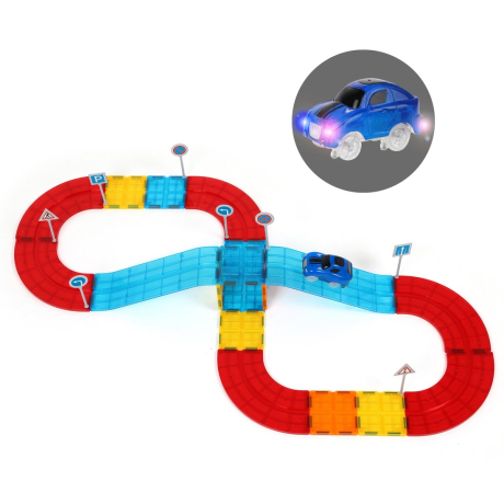 Магнитный конструктор-трек, 27 деталей