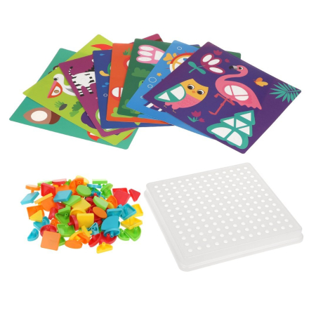 Мозаика "Веселая геометрия", 85 элементов