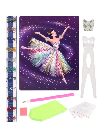 Набор д/творч. Алмазная мозаика "Балерина", 17*21см