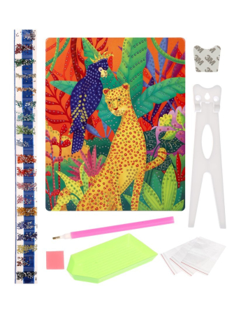 Набор д/творч. Алмазная мозаика "Гепард", 17*21см