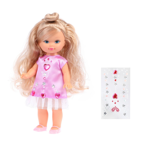 Кукла Элиза 25см "Уроки дизайна", с наклейками