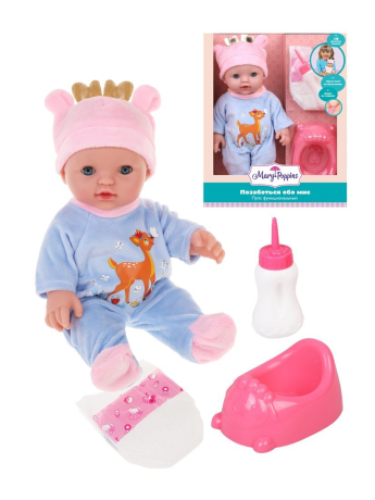 Пупс функциональный, озвуч. "Позаботься обо мне" 30см, Бэмби.