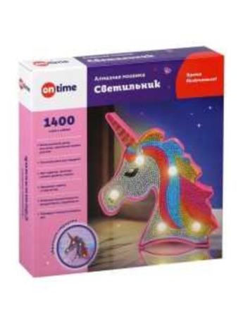 ДЕФЕКТ УПАКОВКИ Алмазная мозаика-светильник «Единорог»