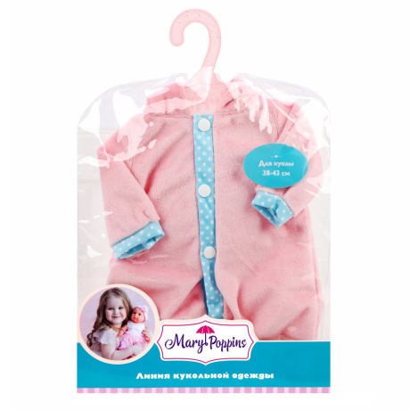 Одежда для кукол 38-43см, комбинезон "Зайка"