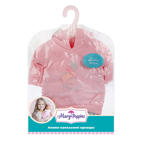 Одежда для кукол 43см, толстовка и леггинсы "Принцесса"