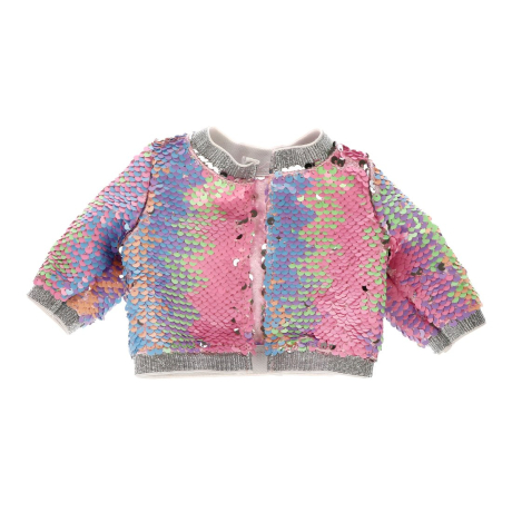 Одежда для кукол 43см, бомбер с пайетками "Блеск"