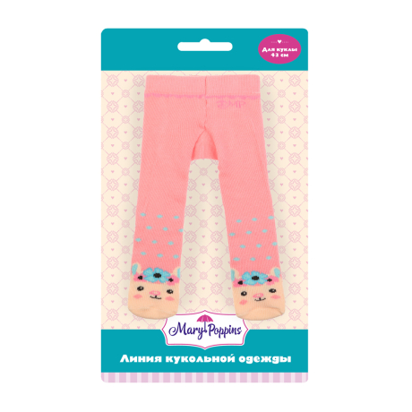 Колготки для куклы 43см "Лама"