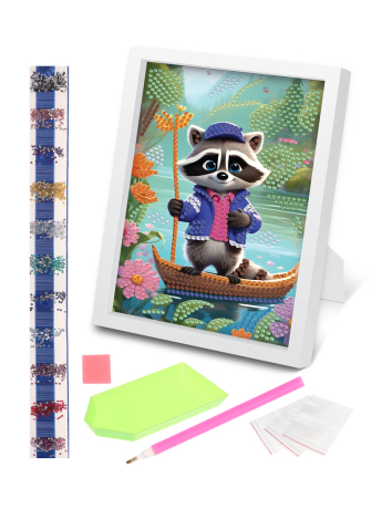 Картина из алмазной мозаики "Енот"