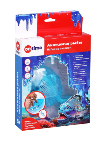 Набор со слаймом. Анатомия рыбы.