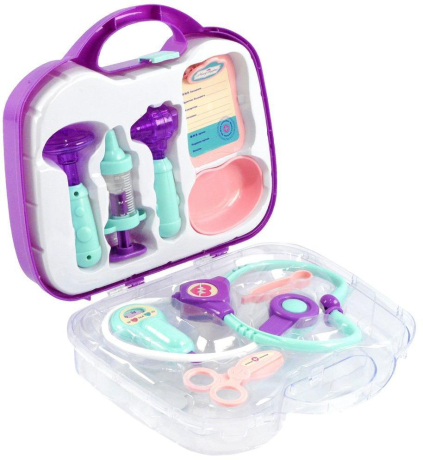 Медицинский набор " Скорая помощь" в чемоданчике 9пр., фиолет