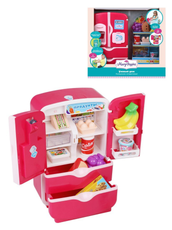 Холодильник интерактивный "Умный дом" малиновый.