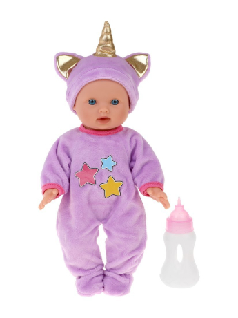 Пупс 30см "Мой малыш" Единорожка, в рюкзаке