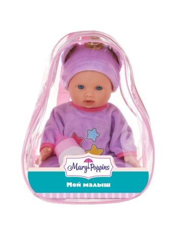 Пупс 30см "Мой малыш" Единорожка, в рюкзаке