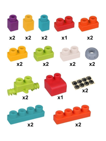 ДЕФЕКТ УПАКОВКИ Конструктор блочный мягкий On Time