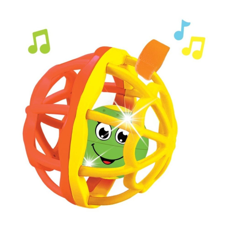 Музыкальный мячик хохотуша, в ассорт.