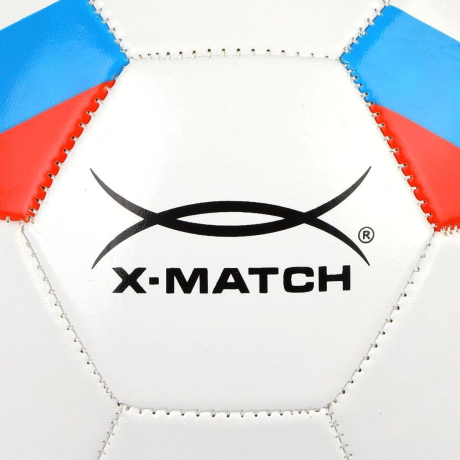 Мяч футбольный X-Match "ФлагРоссия", 1 слой PVC 1, 6 мм., 440 г. размер 5
