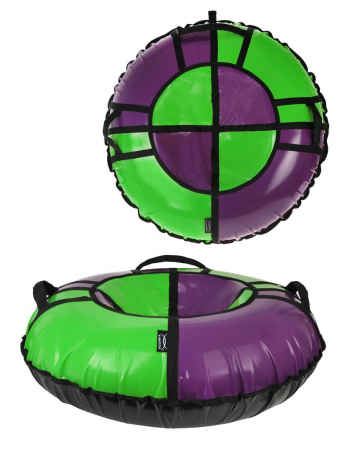Тюбинг X-Match Sport  фиолетовый-зеленый 110см