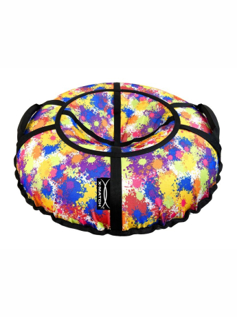 Тюбинг X-Match Люкс Pro S Кляксы 90см