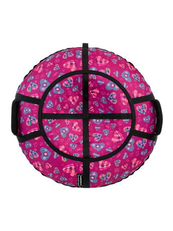 Тюбинг X-Match Люкс Pro S Сердечки 90см