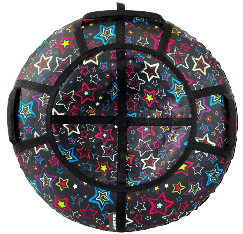 Тюбинг Hubster Люкс Pro S Звезды черные 100 см
