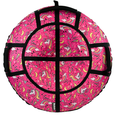 Тюбинг Hubster Люкс Pro S Единорог розовый 120 см