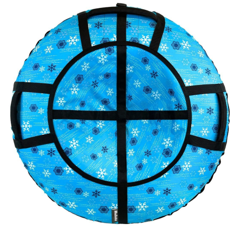 Тюбинг Hubster Люкс Pro S Снежинки бирюзовые 120 см