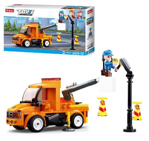 Конструктор Спецтехника Ремонт электросети, 122 дет