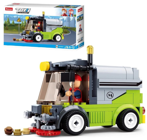 Конструктор Спецтехника Машина для уборки улиц, 136 дет