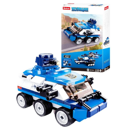 Конструктор Полиция Патрульный броневик, 113 дет