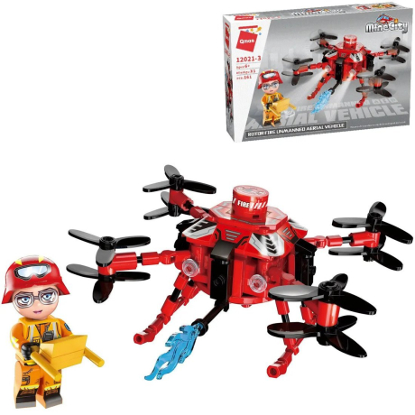 Конструктор Пожарный беспилотный аппарат, 161 дет