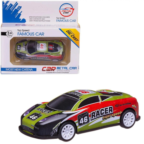Машинка металл., ин. Гоночная 46