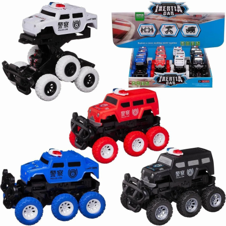 Машинка пласт., ин. Полицейский внедорожник-трансформер, в ассорт.