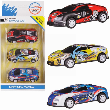 Набор машинок металл., 3 шт