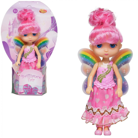 Кукла Феечка 16, 5 см в розовом платье