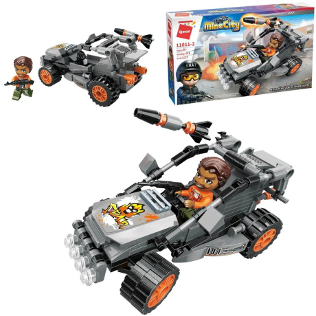 Конструктор Преступник на машине с ракетной установкой, 127 дет