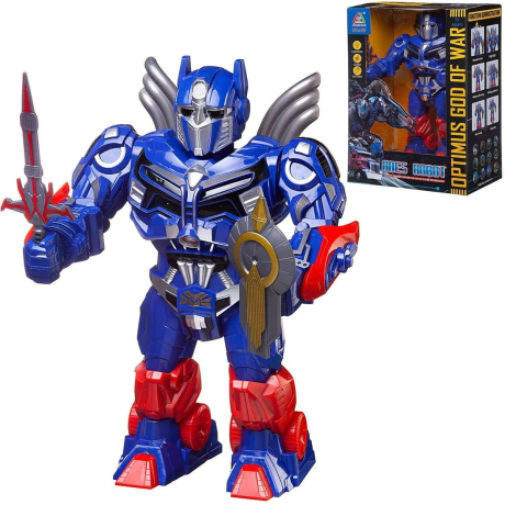 Робот Deformation синий, движение, свет, звук