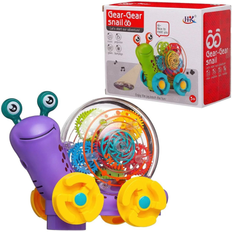 Игрушка Улитка эл., движение-свет-звук