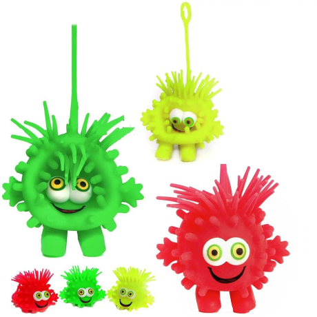 Игрушка-антистресс Мялка-колючка Веселый монстрик со световыми эффектами